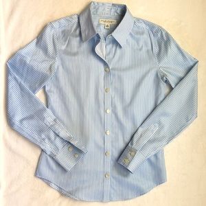 Banana Republic Blue White Stripe Top - Size 0